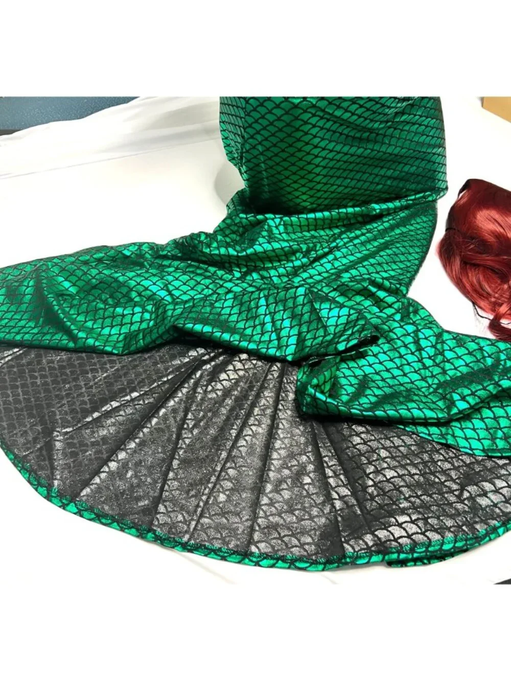 Mermaid Costume Sequin Ariel Mermaid Cosplay Costume Set Adult Size Large